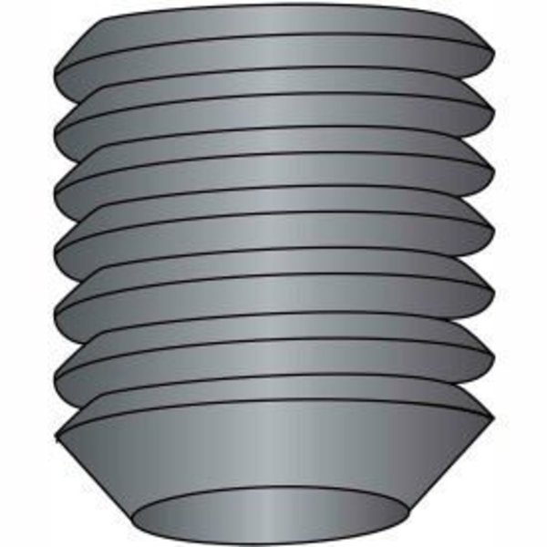 Brighton-Best Socket Set Screw - 6-32 x 1/8" - Cup Point - Steel Alloy - Thermal Black Oxide - UNC - 100 Pk 101145